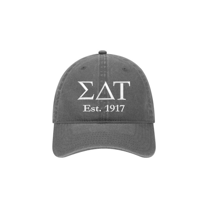 Sigma Delta Tau Beach Washed Hat