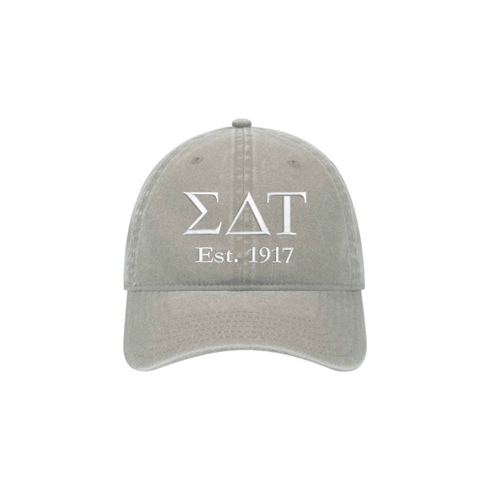 Sigma Delta Tau Beach Washed Hat