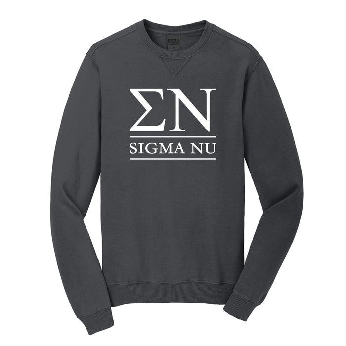 Sigma Nu Beach Washed Crewneck Sweatshirt