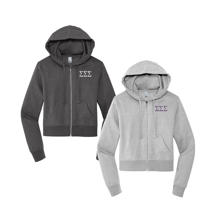 Sigma Sigma Sigma Zip Up Hoodie