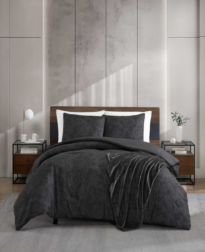 Silhouette Floral Comforter + Sham Set