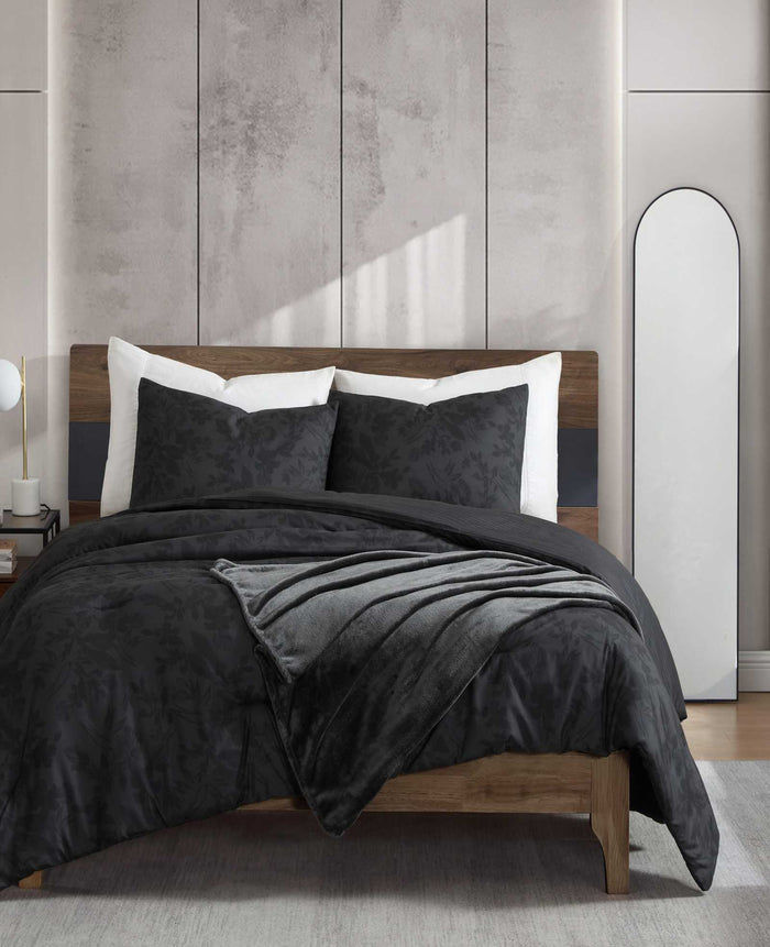 Silhouette Floral Comforter + Sham Set