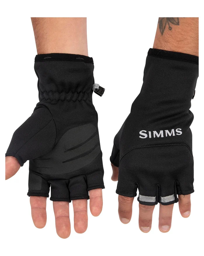 Simms Freestone Half Finger Gloves BlackTop and Palm