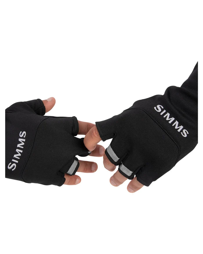 SImms Freeston Half Finger Gloves Black Pull Loops