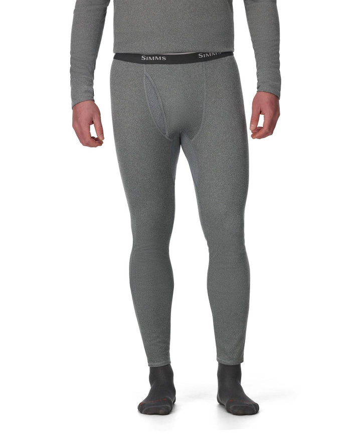 Simms M's Stata 160 Baselayer Bottom Dark Grey Heather Front