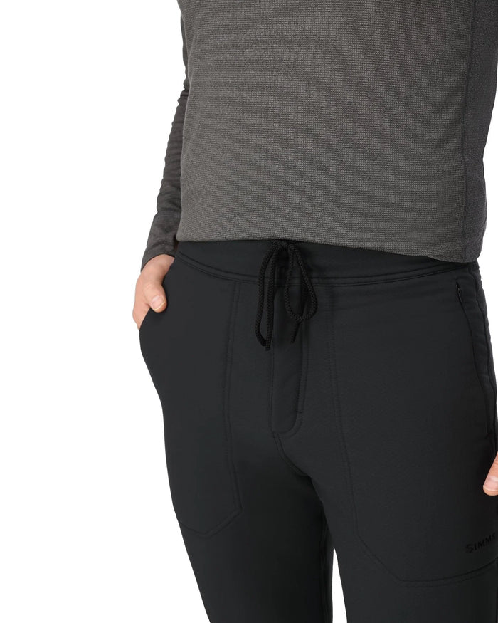 Simms M's Strata 330 Midlayer Bottom Black Drawstring