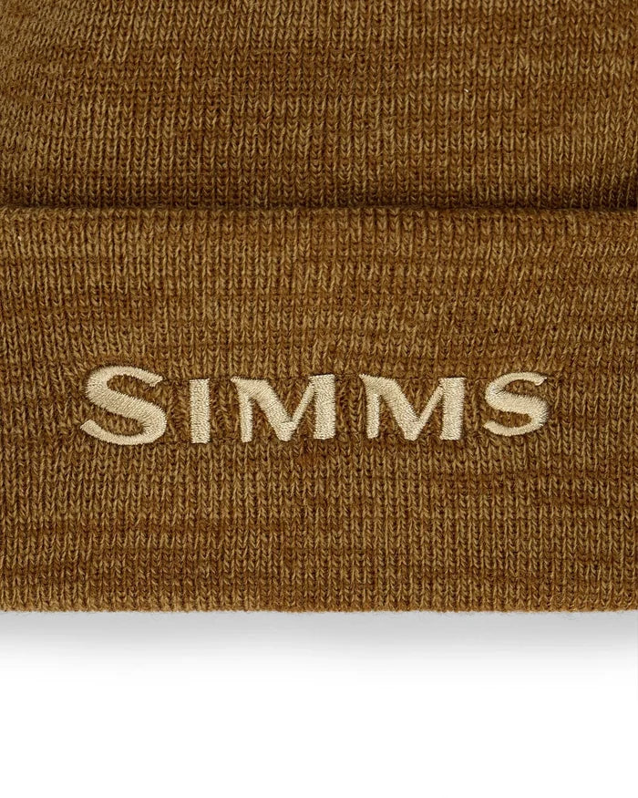 Simms Windstopper Beanie Cobia Heather Simms Logo