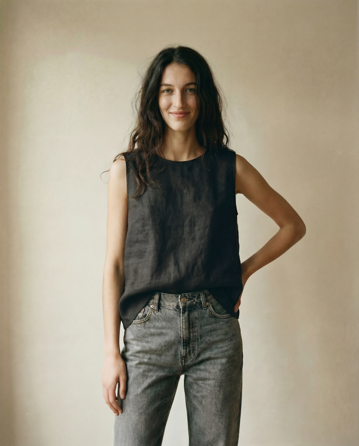 Sleeveless Top - Black