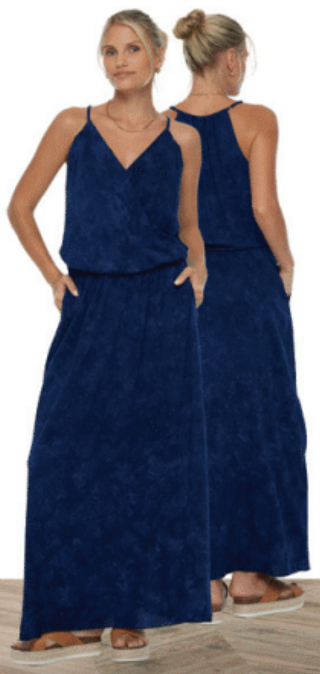 Solene Maxi Dress - Hazy Navy