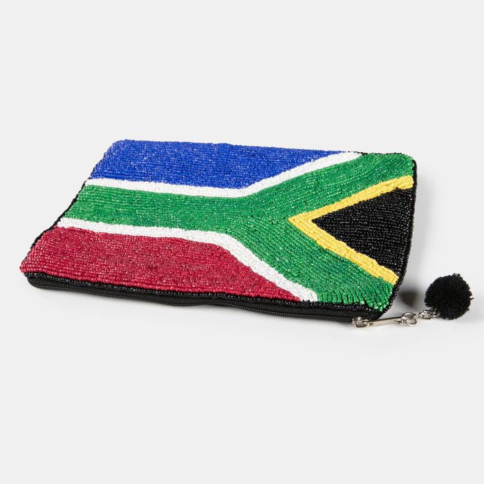 South African Flag Beaded Purse - Large