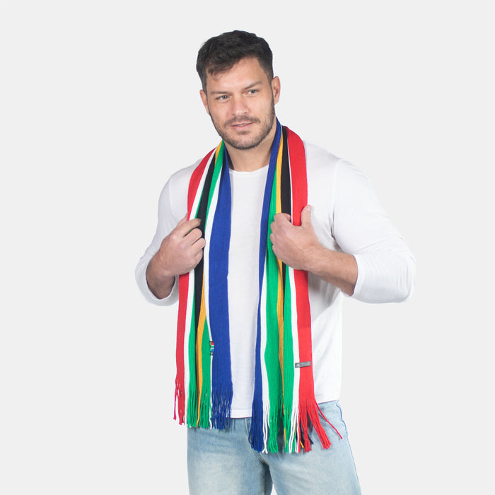 South African Flag Wool Warm Knitted Scarf