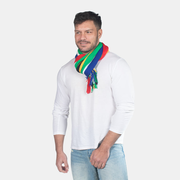 South African Flag Wool Warm Knitted Scarf