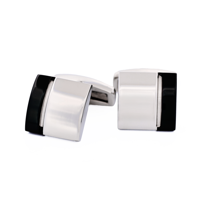 Stainless Steel Black Plated Cufflinks