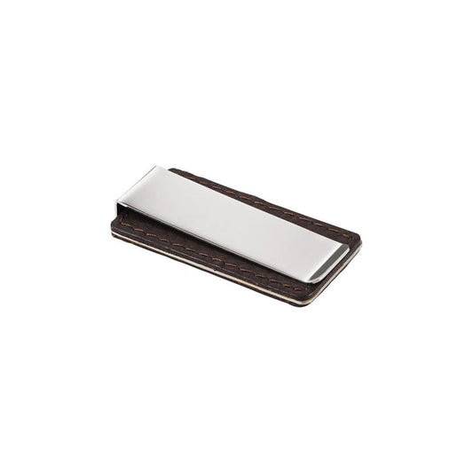 Stainless Steel Brown Pu Money