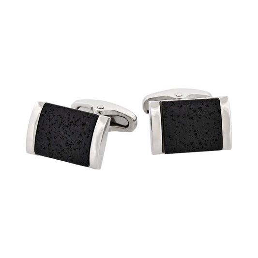 Stainless Steel & Granite Cufflinks