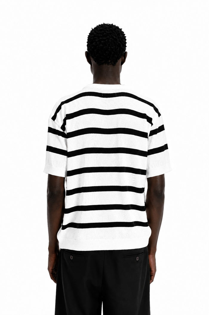 Standard Fit Crew Neck Knitwear Short Sleeve T-Shirt