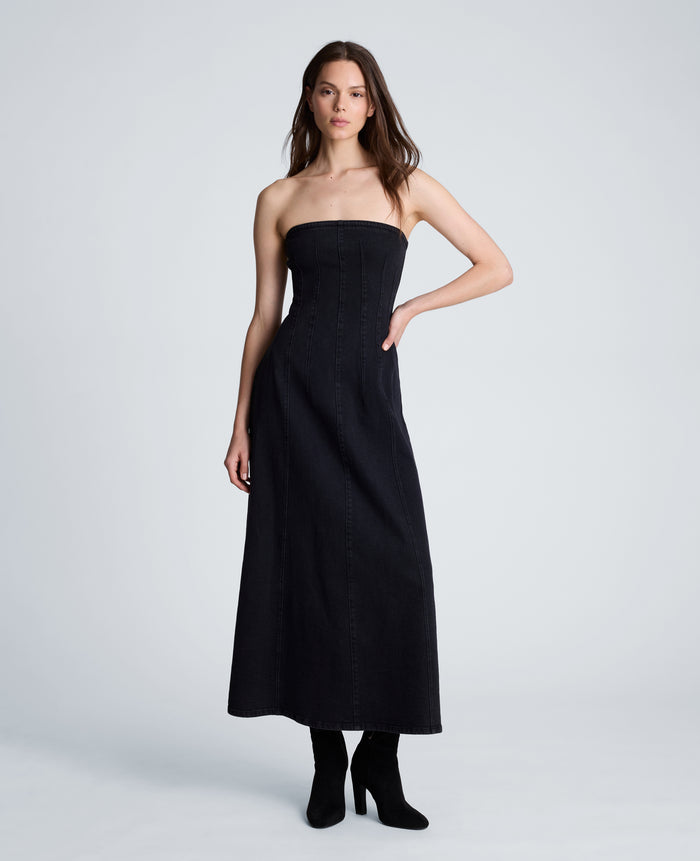 Strapless Maxi Dress with Smocking