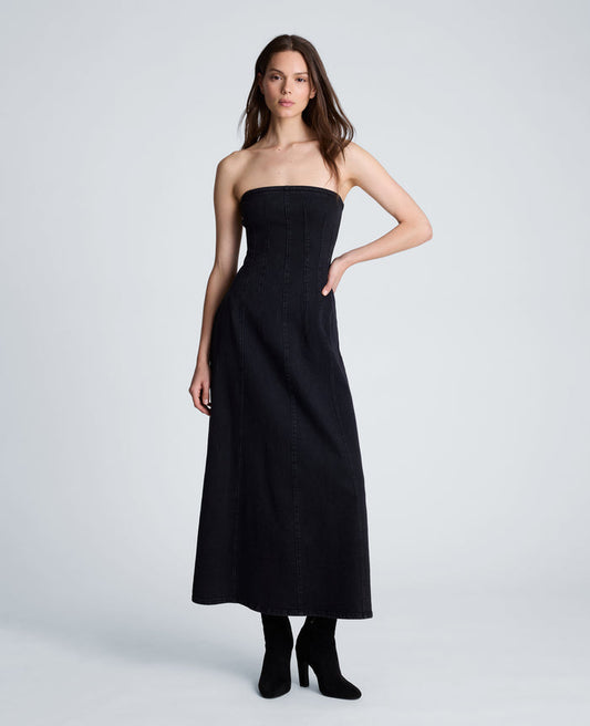 Strapless Maxi Dress with Smocking