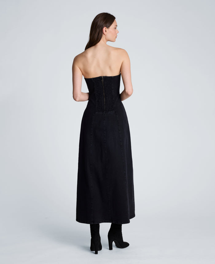 Strapless Maxi Dress with Smocking