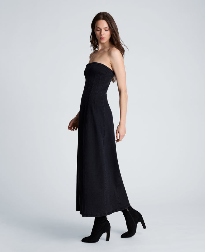 Strapless Maxi Dress with Smocking