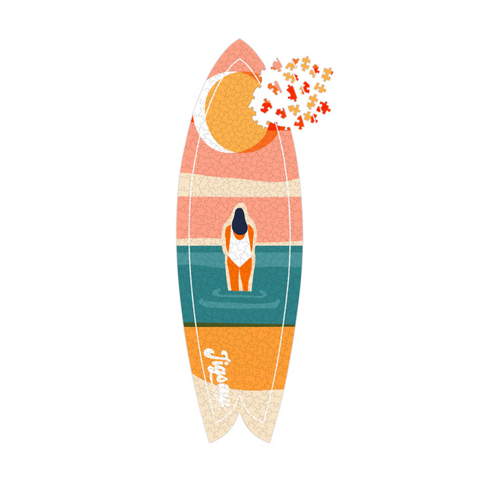 Sunset Gaze - 450-Piece Surfboard Puzzle