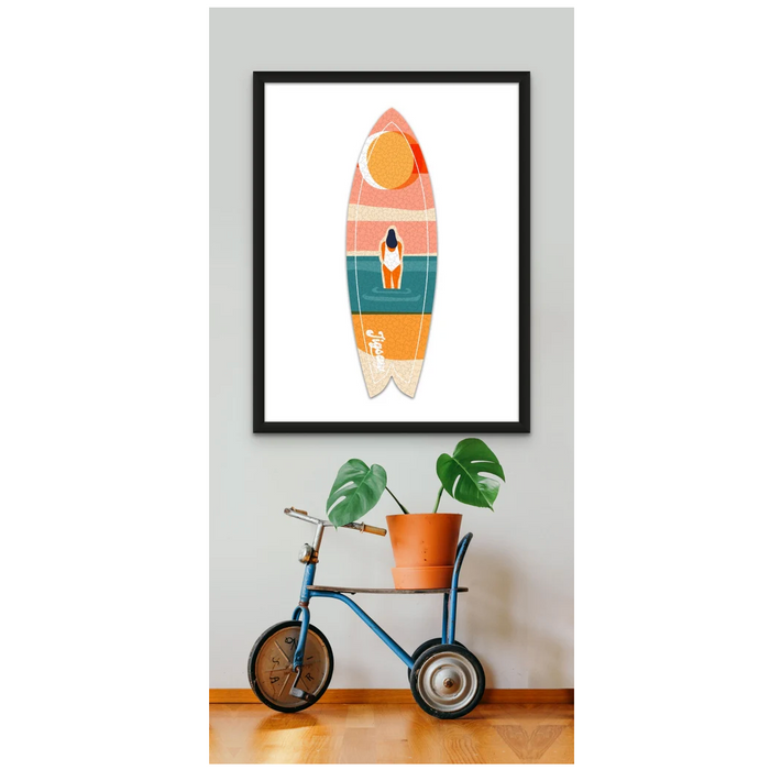 Sunset Gaze - 450-Piece Surfboard Puzzle