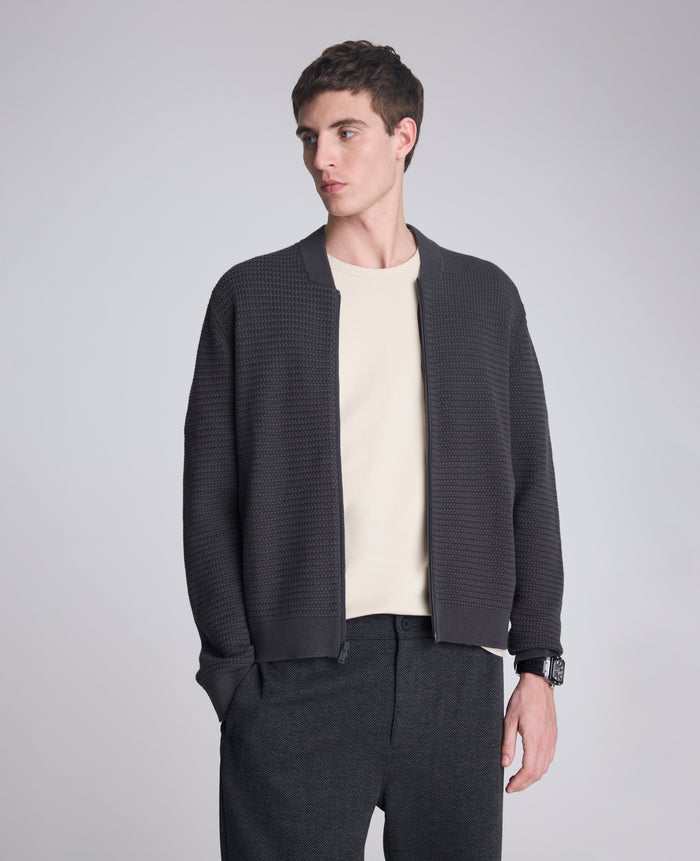 Sweater Bomber Jacket