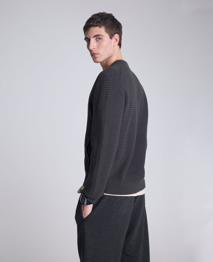 Sweater Bomber Jacket