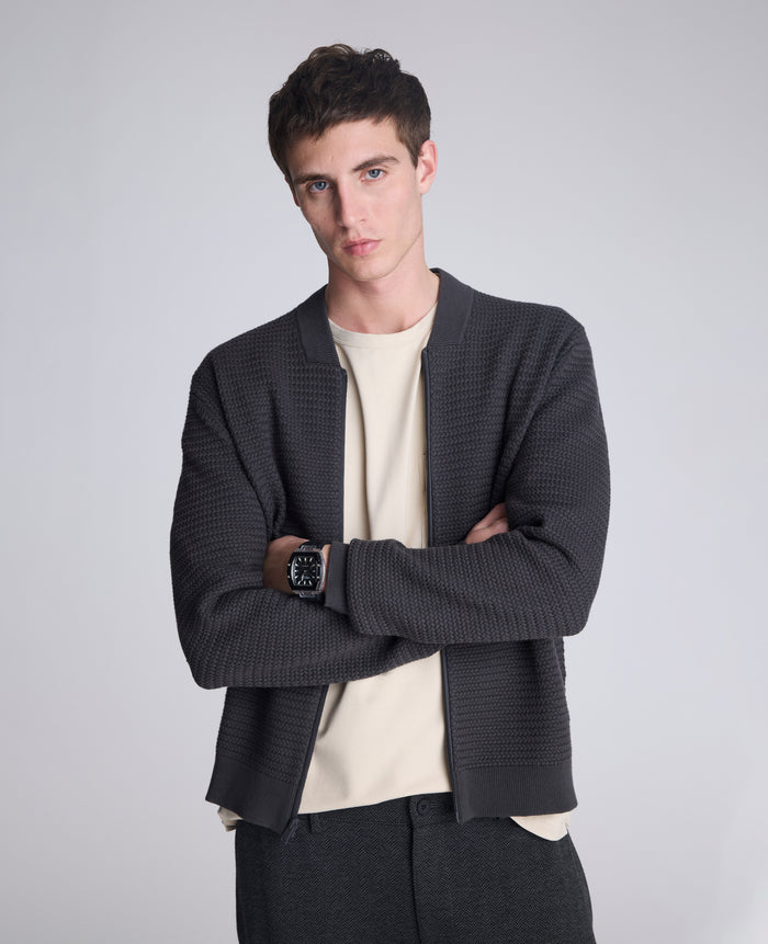 Sweater Bomber Jacket