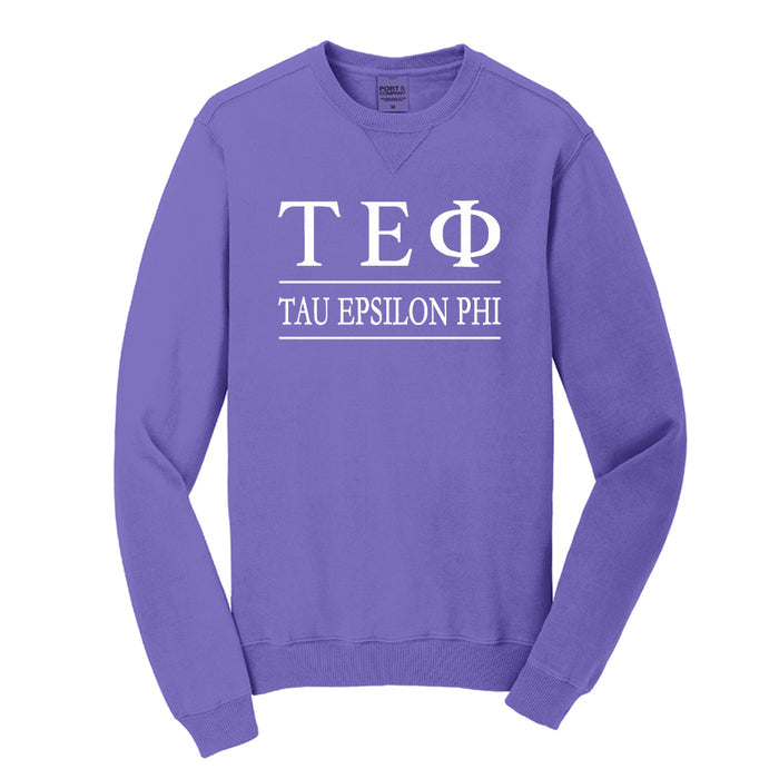Tau Epsilon Phi Beach Washed Crewneck Sweatshirt