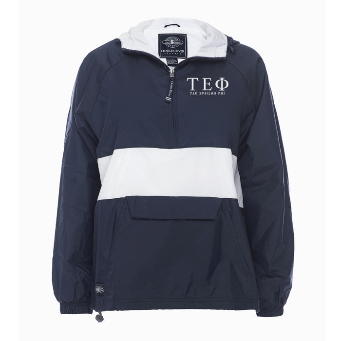 Tau Epsilon Phi Rugby Striped Lined Windbreaker