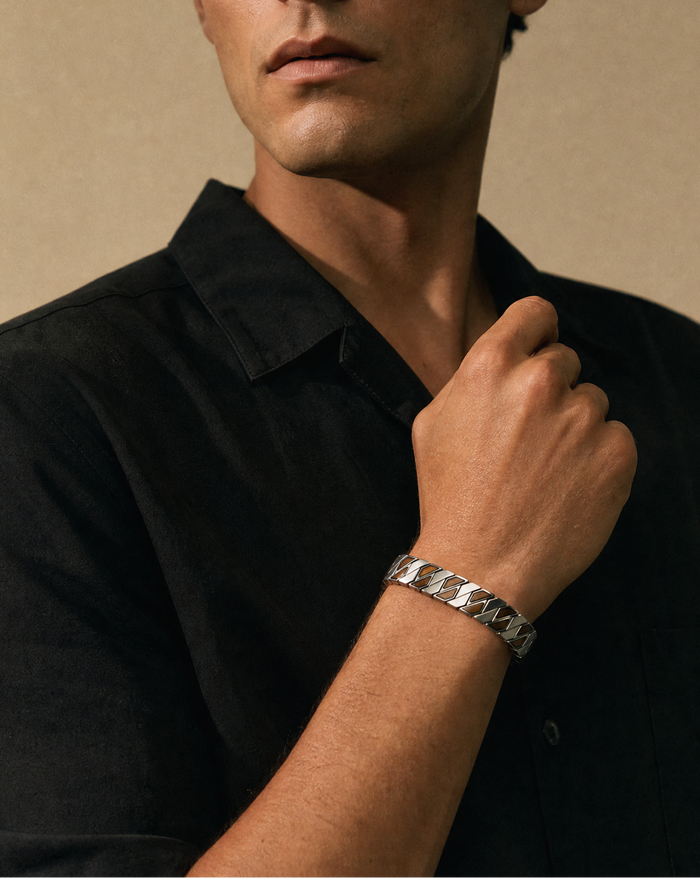 The Manoa Bracelet - Koa and Stainless Steel