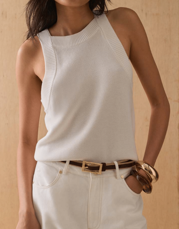The Tash Tank Top in White