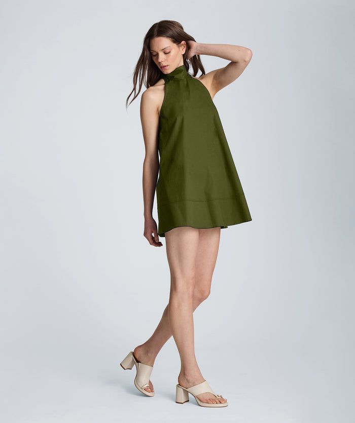 Tie Back Halter Midi Dress