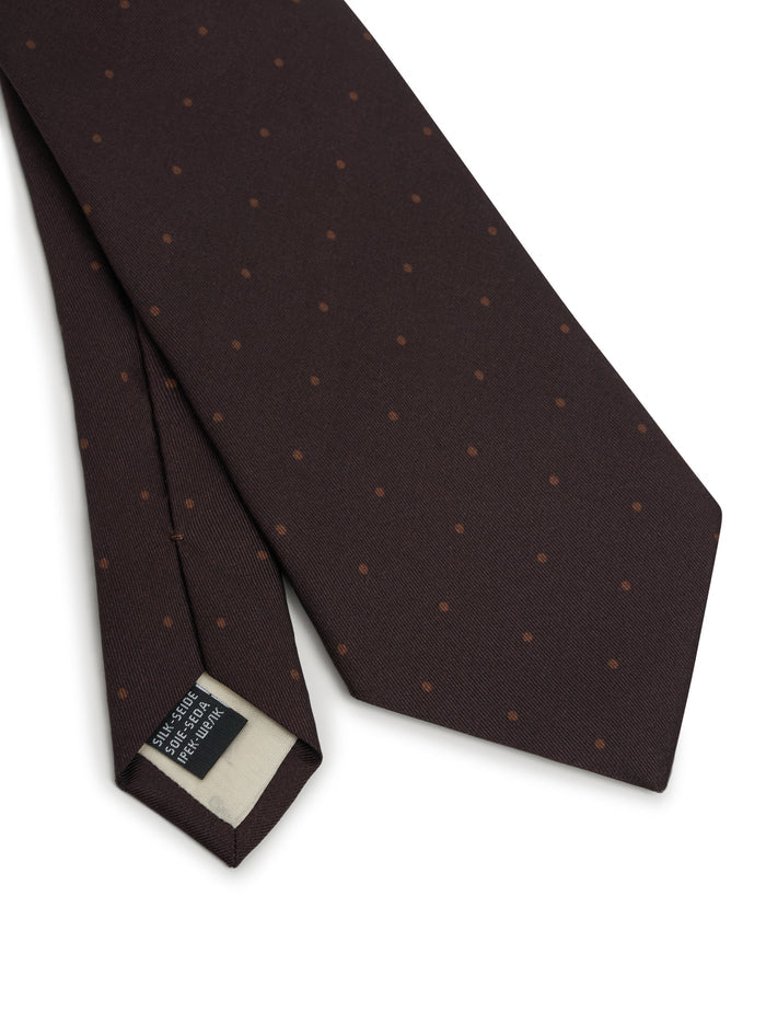 Tie Spot Chocolate Brown