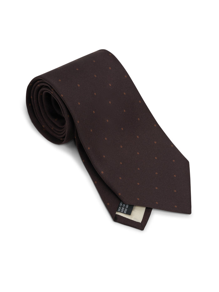 Tie Spot Chocolate Brown