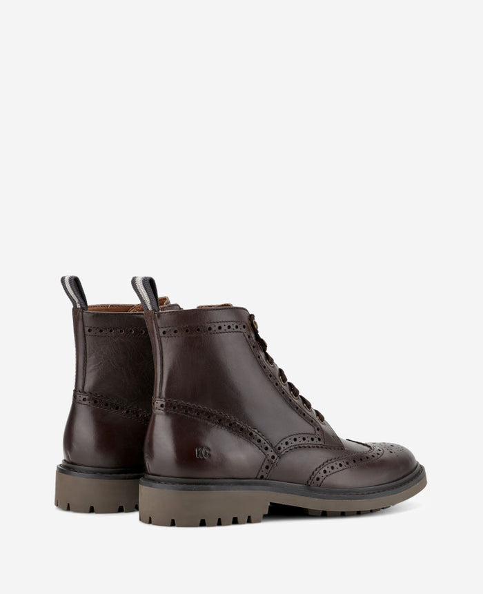 Todd Wingtip Lace Up Lug Sole Boot