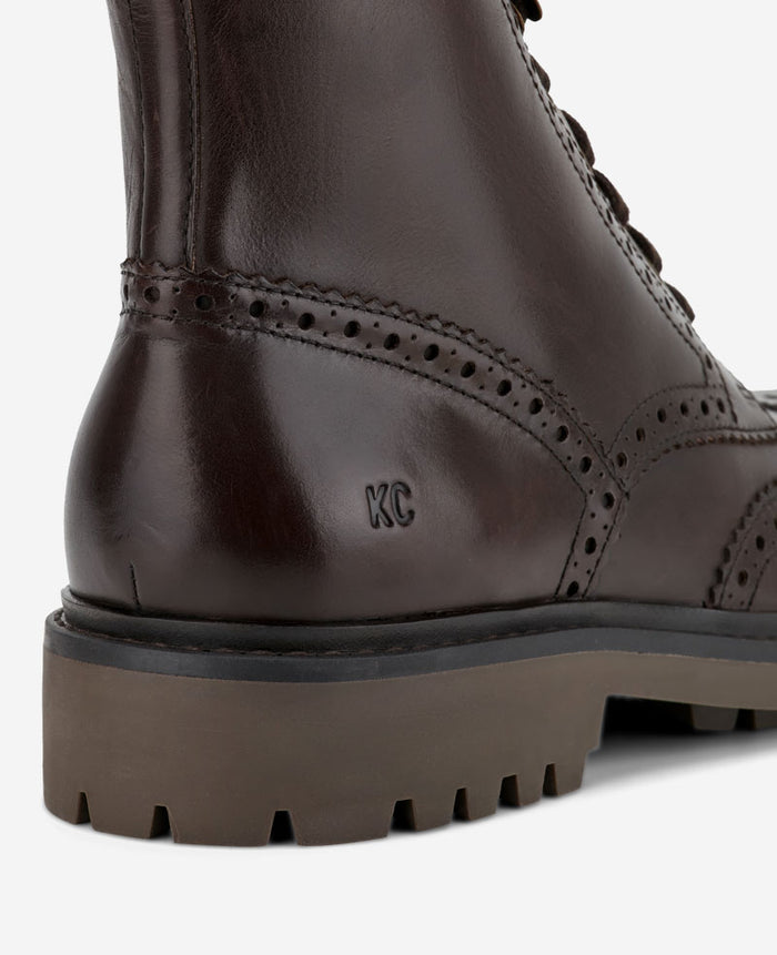 Todd Wingtip Lace Up Lug Sole Boot