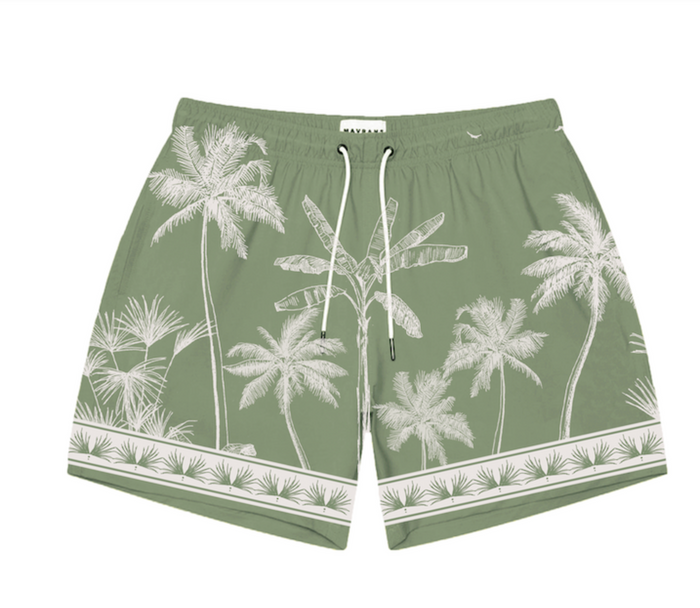 Tropical Palm Swim Short