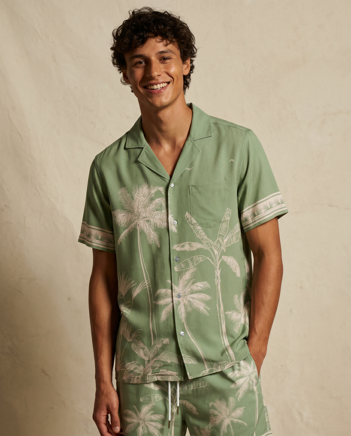 Tropical Palm Weekend Shirt