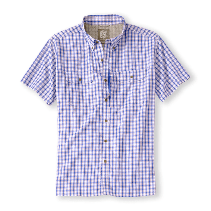 TSG Brooks SS Shirt TSG Coastal Check / M Men's Short Sleeve Button Down Shirts Rivers and Glen Trading Co