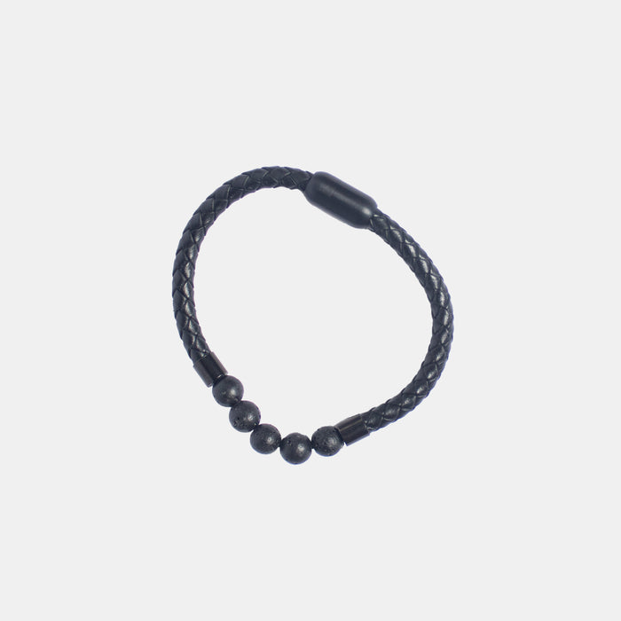 Unisex Rope Lava Rock Bracelet