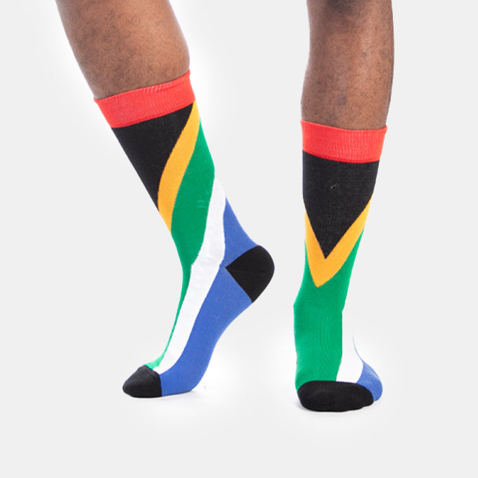Unisex South African Flag Super Soft Socks