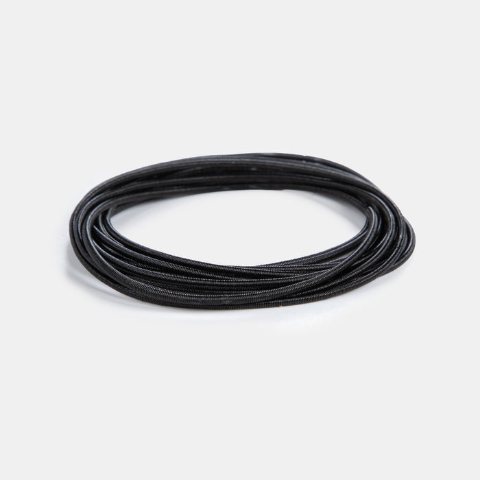 Unisex Spring Bracelet x 12 - Black
