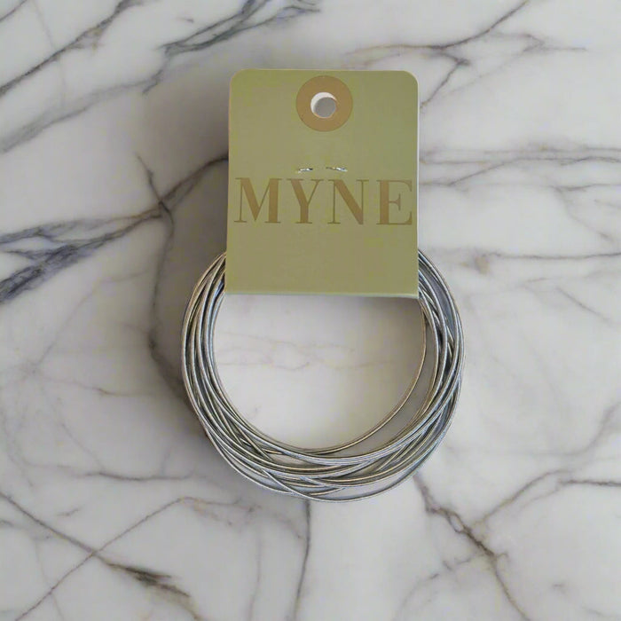 Unisex Spring Bracelet x 12 - Silver