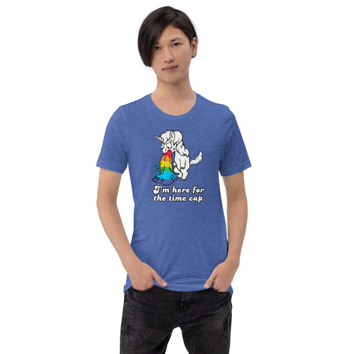 Unisex t-shirt - I’m here for the time cap.