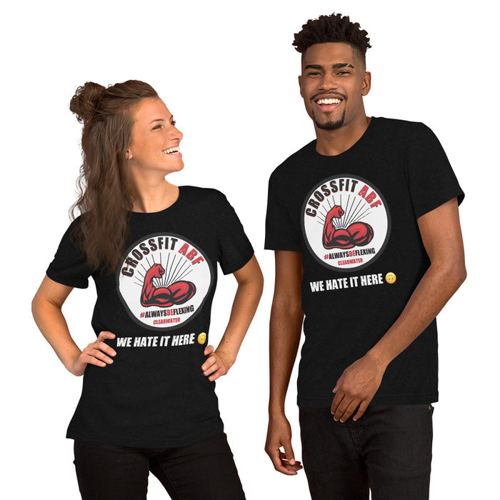 Unisex t-shirt - We Hate It Here (: