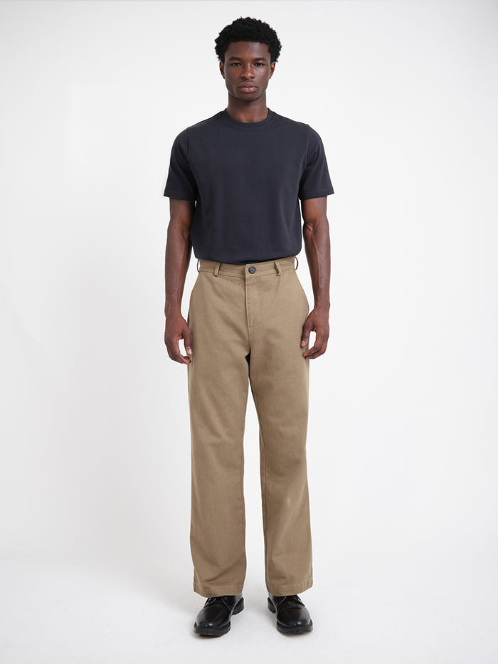 Utility Straight Leg Trousers Hester Beige