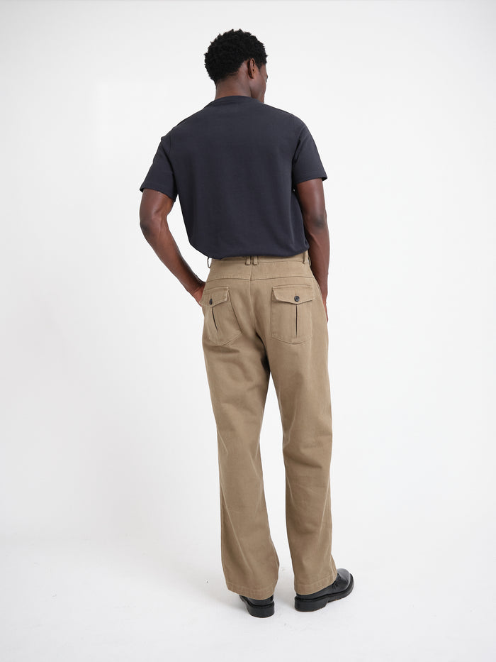 Utility Straight Leg Trousers Hester Beige