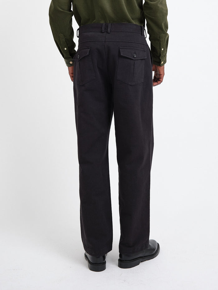 Utility Straight Leg Trousers Hester Black